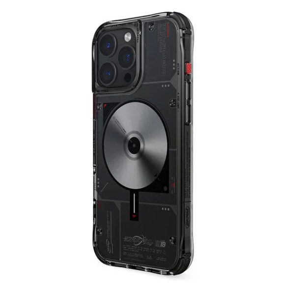 Skinarma Nova Apple iPhone 16 Pro Max mágneses tok, Magsafe kompatibilis, fekete