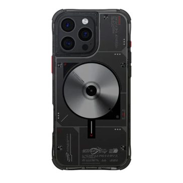   Skinarma Nova Apple iPhone 16 Pro mágneses tok, Magsafe kompatibilis, fekete