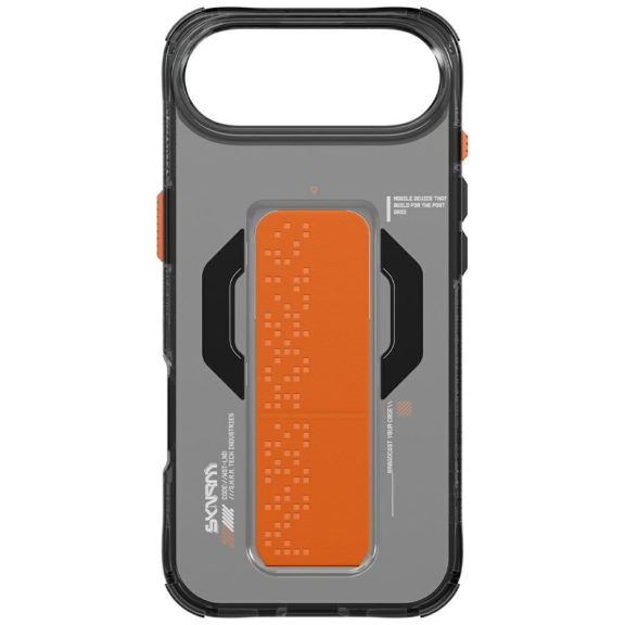 Skinarma Haxa Apple iPhone Air (2025) mágneses tok kitámasztóval, Magsafe kompatibilis, fekete