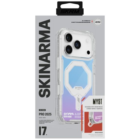 Skinarma Myst Apple iPhone 17 Pro mágneses tok, Magsafe kompatibilis, lumen