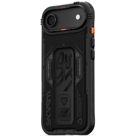 Skinarma Phantom Apple iPhone Air (2025) mágneses tok kitámasztóval, Magsafe kompatibilis, fekete