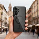 Tech-Protect Magmat Samsung Galaxy S26 hátlap tok, MagSafe, átlátszó-fekete