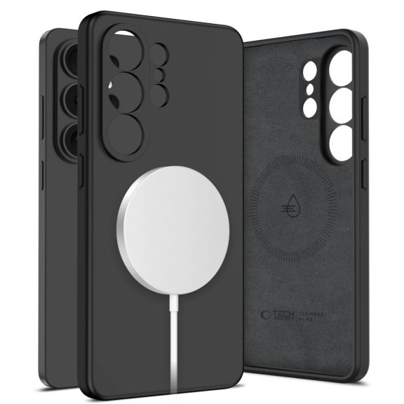 Tech-Protect Silicone Samsung Galaxy S26 Ultra szilikon tok, MagSafe, fekete