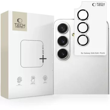   Tech-Protect Samsung Galaxy S26 / Galaxy S26 Plus tempered glass kamera védő üvegfólia, fekete