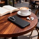 Tech-Protect Ion Carbon Samsung Galaxy S26 hátlap tok, MagSafe, fekete-ezüst