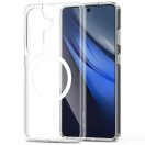 Tech-Protect Flexair Hybrid Samsung Galaxy S26 hátlap tok, megerősített sarok, MagSafe, átlátszó-fehér