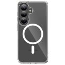 Tech-Protect Flexair Hybrid Samsung Galaxy S26 Plus hátlap tok, megerősített sarok, MagSafe, átlátszó-fehér