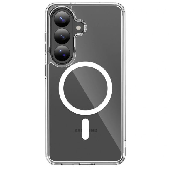 Tech-Protect Flexair Hybrid Samsung Galaxy S26 Plus hátlap tok, megerősített sarok, MagSafe, átlátszó-fehér