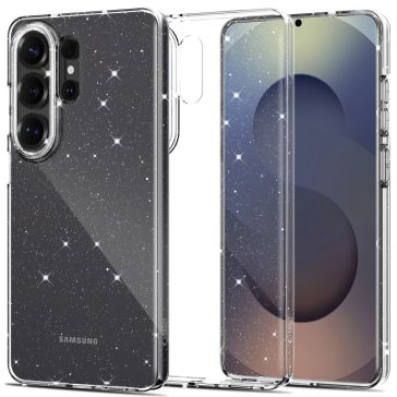   Tech-Protect Flexair Samsung Galaxy S26 Ultra hátlap tok, csillámos-átlátszó