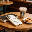 Tech-Protect MagFlex Samsung Galaxy S26 hátlap tok, MagSafe, átlátszó-arany (fényes)