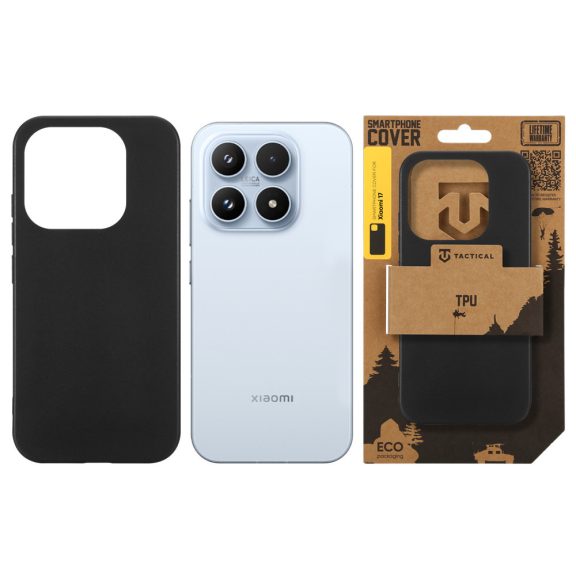 Tactical TPU Honor Xiaomi 17 hátlap tok, fekete