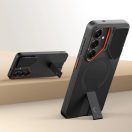 Tech-Protect Kevlar Aura Samsung Galaxy S26 tok kameravédelemmel, kitámasztóval, fekete-narancs