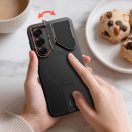 Tech-Protect Kevlar Aura Samsung Galaxy S26 tok kameravédelemmel, kitámasztóval, fekete-narancs