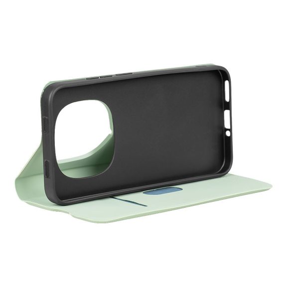 OBAL:ME SmoothTouch Xiaomi Redmi Note 15 Pro 5G mágneses flip tok kártyatartóval, mentazöld