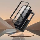 Tech-Protect Kevlar Cam+ Samsung Galaxy S25 FE tok kameravédelemmel, kitámasztóval, megerősített sarokkal, fekete