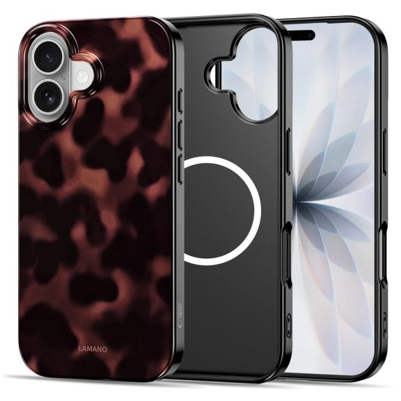 Tech-Protect Lamano Apple iPhone 17 hátlap tok, MagSafe, Panther, fekete