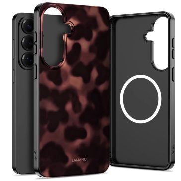   Tech-Protect Lamano Samsung Galaxy S26 Plus hátlap tok, MagSafe, Panther, fekete