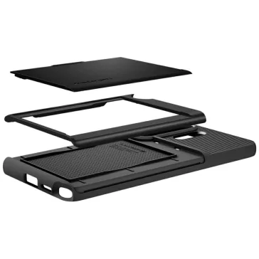   Spigen Slim Armor CS Samsung Galaxy S26 Ultra tok, kártyatartó, MagSafe Black, fekete