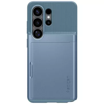   Spigen Slim Armor CS Samsung Galaxy S26 Ultra tok, kártyatartó, MagSafe, Light Blue, kék