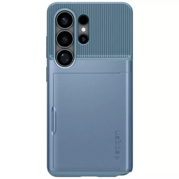 Spigen Slim Armor CS Samsung Galaxy S26 Ultra tok, kártyatartó, MagSafe, Light Blue, kék