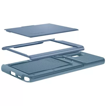   Spigen Slim Armor CS Samsung Galaxy S26 Ultra tok, kártyatartó, MagSafe, Light Blue, kék