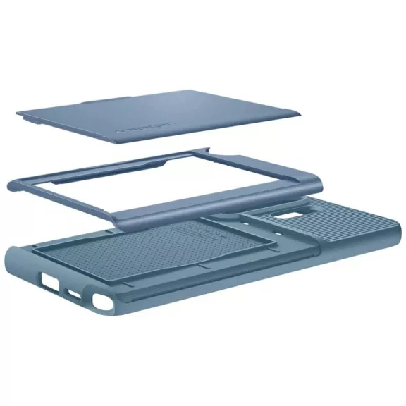 Spigen Slim Armor CS Samsung Galaxy S26 Ultra tok, kártyatartó, MagSafe, Light Blue, kék