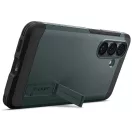 Spigen Tough Armor MagFit Samsung Galaxy S26 tok, MagSafe, Abyss Green, zöld