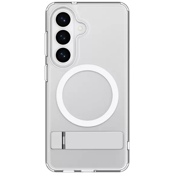 Spigen Ultra Hybrid S MagFit Samsung Galaxy S26 Plus tok, MagSafe, Clear White, átlátszó-fehér