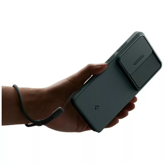 Spigen Optik Armor Samsung Galaxy S26 Ultra tok, Abyss Green, zöld