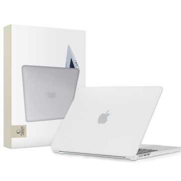   Tech-Protect Smartshell Apple Macbook Air 13 M2-M5 2023-2026 tok, Matt, átlátszó