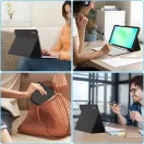 Tech-Protect Sc Pen + Keyboard Samsung Galaxy Tab A11 / Tab A9 oldalra nyíló, kitámasztható mappa tok ceruza tartóval, mágneses rögzítés, billentyűzettel, fekete