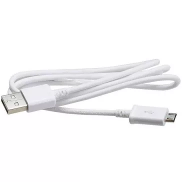 Adatkábel, Samsung, MicroUSB, gyári, fehér