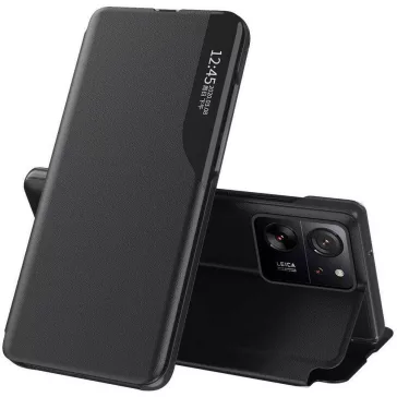   Samsung Galaxy M31s SM-M317F, Oldalra nyíló tok, stand, hívás mutatóval, Wooze FashionBook, fekete