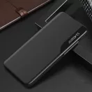 Samsung Galaxy M31s SM-M317F, Oldalra nyíló tok, stand, hívás mutatóval, Wooze FashionBook, fekete