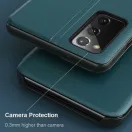 Xiaomi Redmi Note 9 / Redmi 10X 4G, Oldalra nyíló tok, stand, hívás mutatóval, Wooze FashionBook, sárga