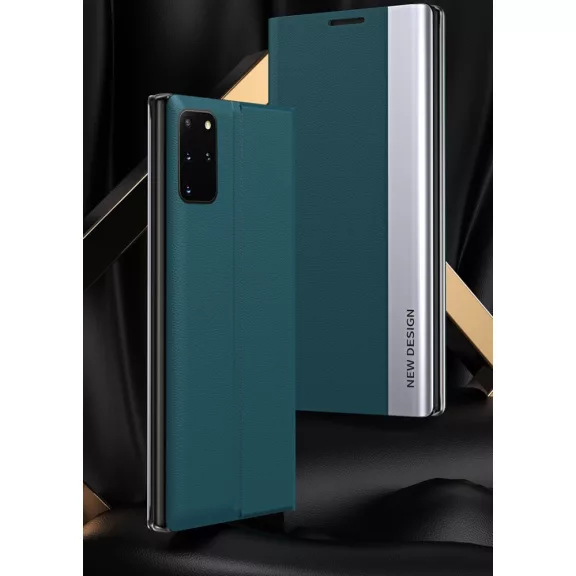 Samsung Galaxy M31s SM-M317F, Oldalra nyíló tok, stand, Wooze Silver Line, rózsaszín