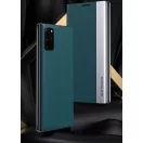 Xiaomi Redmi Note 9 Pro 5G / Mi 10T Lite 5G, Oldalra nyíló tok, stand, Wooze Silver Line, világosszürke