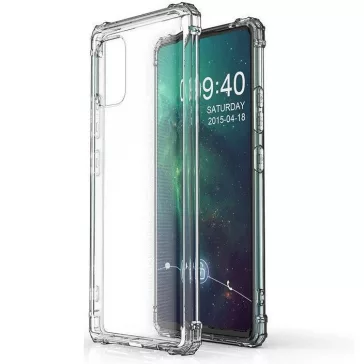   Samsung Galaxy A22 4G SM-A225F, Szilikon tok, légpárnás sarok, Wooze Silicone Armor, átlátszó