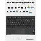 Huawei MatePad 11 (10.95) (2021), Bluetooth billentyűzetes, mappa tok, Touch Pad, mágneses rögzítés, Wooze Simple Touch, fekete