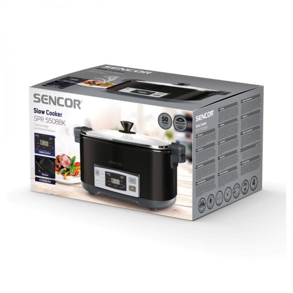 Sencor SPR 5508BK Elektromos lassan főző készülék (SPR5508)