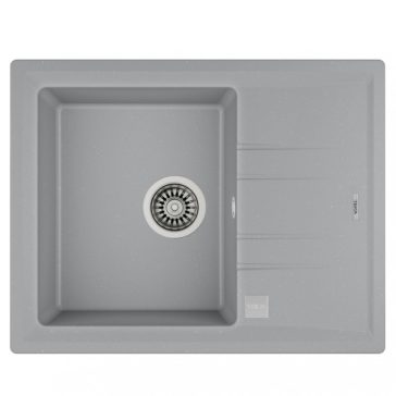 Teka Stone 45 S TG 1B 1D gránit mosogató, metál szürke
