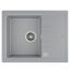 Teka Stone 45 S TG 1B 1D gránit mosogató, metál szürke