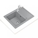 Teka Stone 45 S TG 1B 1D gránit mosogató, metál szürke
