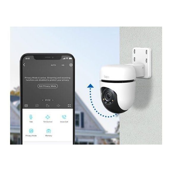 Tp-link TAPO C510W 2K kültéri biztonsági WIFI kamera, mozgáskövetéssel