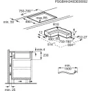 AEG TH84CC23CZ Beépíthető indukciós főzőlap beépített páraelszívóval 80 cm