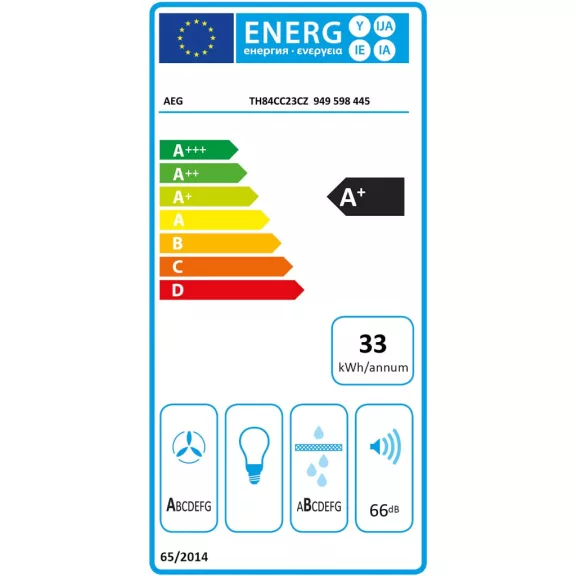 AEG TH84CC23CZ Beépíthető indukciós főzőlap beépített páraelszívóval 80 cm