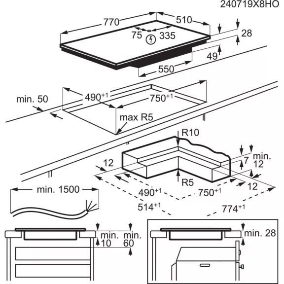 AEG TI84IB10IT Beépíthető indukciós főzőlap
