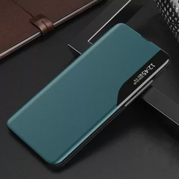  Samsung Galaxy A06 SM-A065F, Oldalra nyíló tok, stand, hívás mutatóval, Wooze FashionBook, zöld