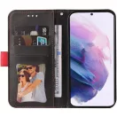 Samsung Galaxy A06 SM-A065F, Oldalra nyíló tok, stand, kártyatartóval, kézpánttal, Wooze Colour Wallet, piros