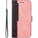 Samsung Galaxy A06 SM-A065F, Oldalra nyíló tok, stand, kártyatartóval, kézpánttal, Wooze Colour Wallet, rózsaszín